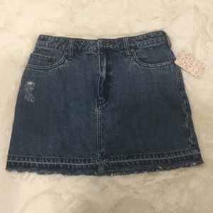 NWT free people denim skirt